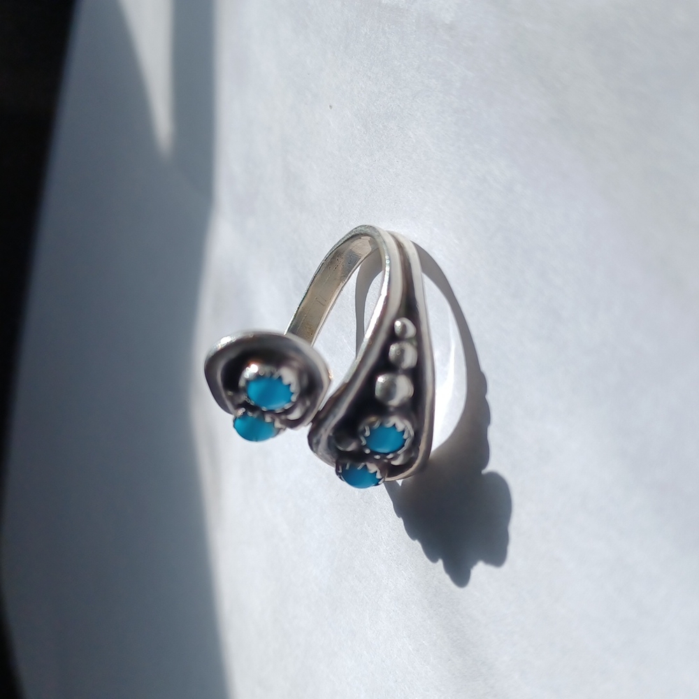 SS TURQUOISE RING - Picture 2 of 8